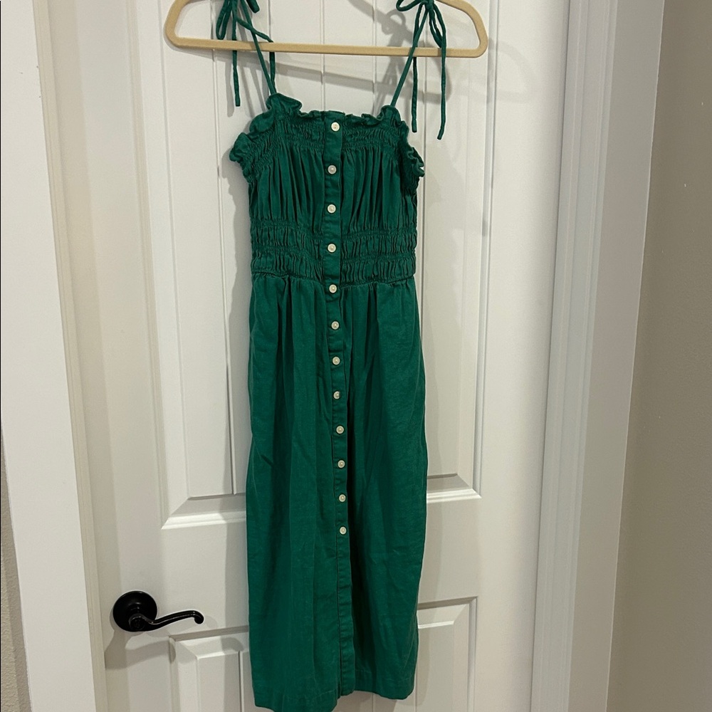 Universal Thread Green Midi Dress with Buttons